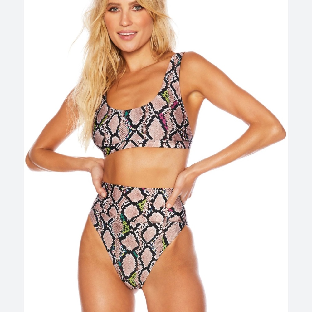 Beach Riot Bikini Jeweled Python Set - Medium